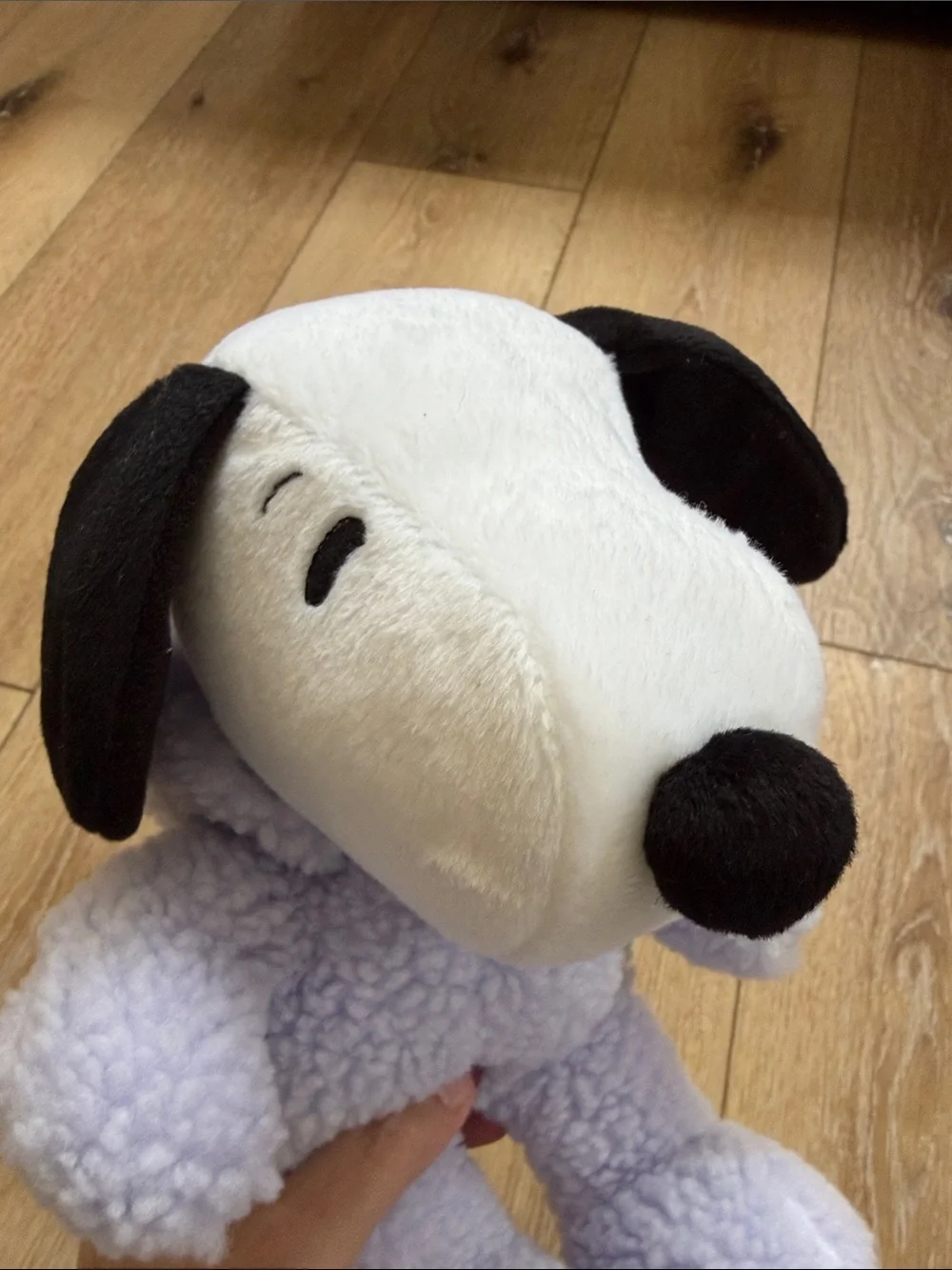 HALLMARK SNOOPY PEANUTS LIGHT PURPLE VIOLET EASTER BUNNY COSTUME PLUSH FIGURE